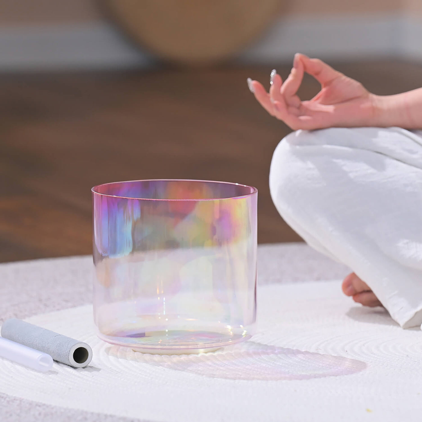 Bol chantant en cristal 432Hz - Clear Gradient
