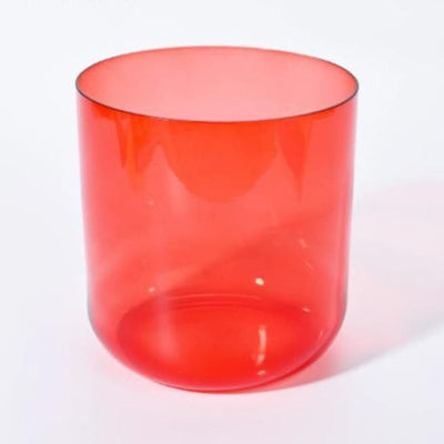 Alchemy Clear Red C Note Crystal Singing Bowl - clear bowl - On sale